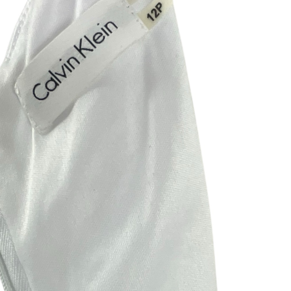 Calvin Klein Women's Black and White Color Block‎ Pin Tuck Dress - Picture 8 of 10